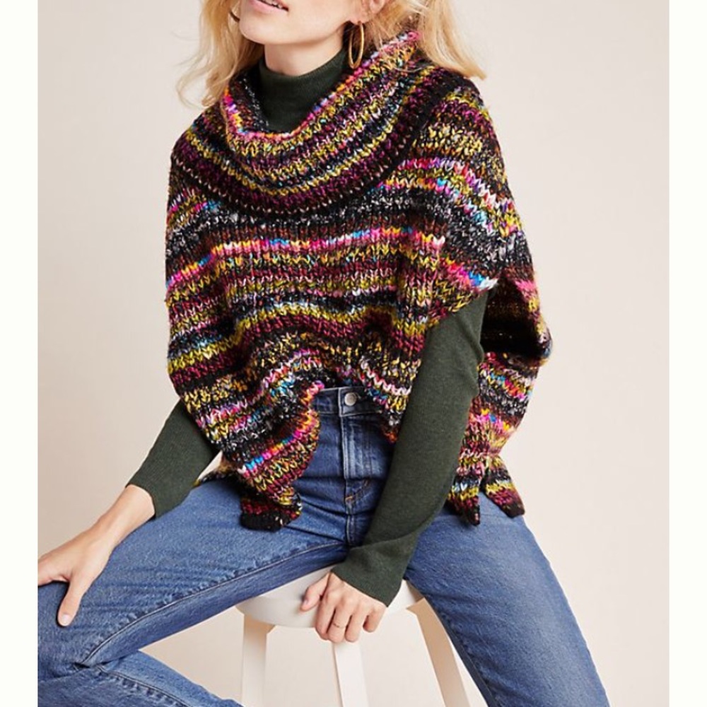 Anthropologie Knit Poncho S